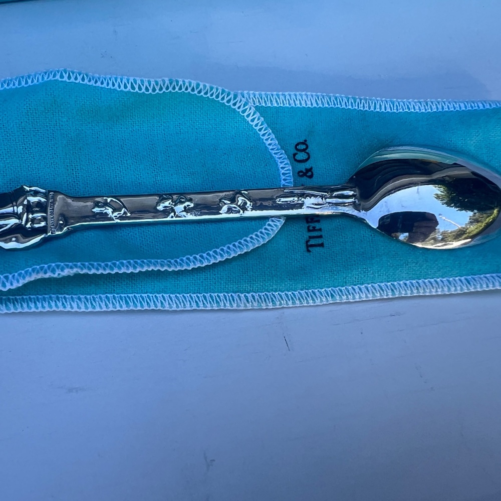 Tiffany and Co Sterling Silver Christmas Spoon - Santa Down the Chimney- - Picture 13 of 16